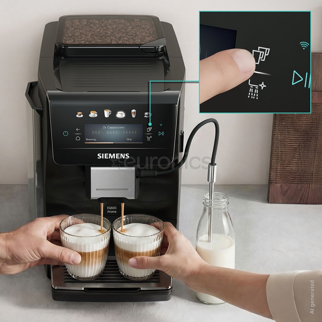 Siemens EQ600 iAroma, black - Espresso machine