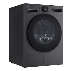 LG, Heat pump, 10 kg, depth 66 cm, matte black - Clothes dryer