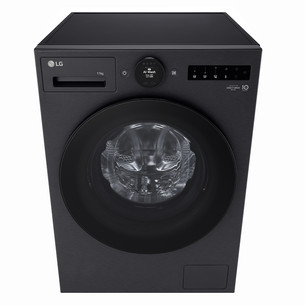LG TurboWash 360˚, 11 kg, depth 55 cm, 1400 rpm, matte black - Front load washing machine