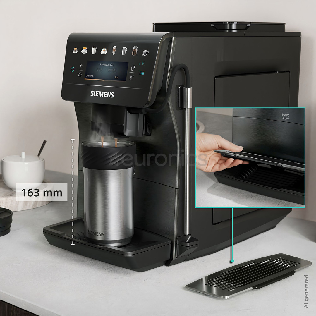 Siemens EQ600 iAroma, dark inox - Espresso machine