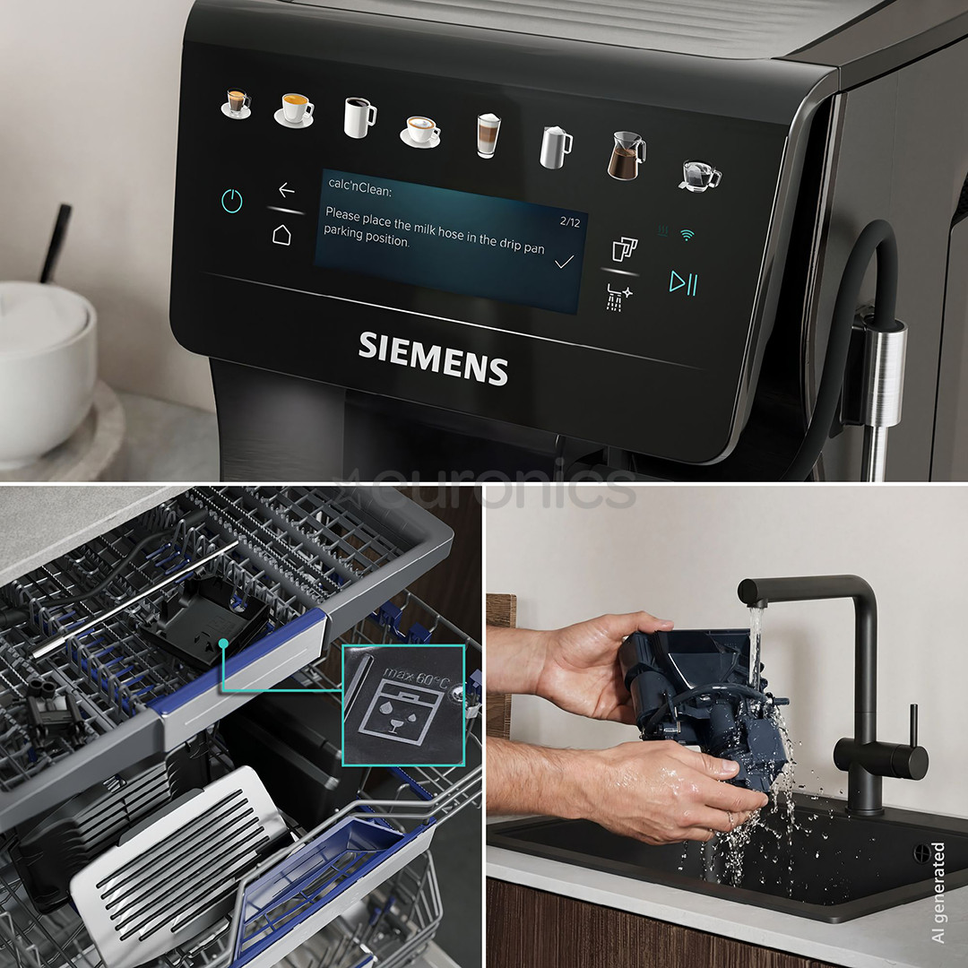 Siemens EQ600 iAroma, dark inox - Espresso machine