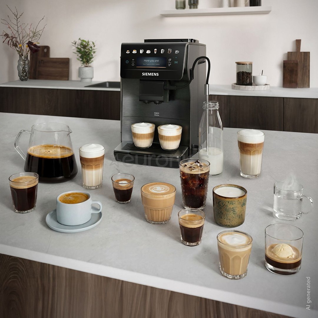Siemens EQ600 iAroma, dark inox - Espresso machine