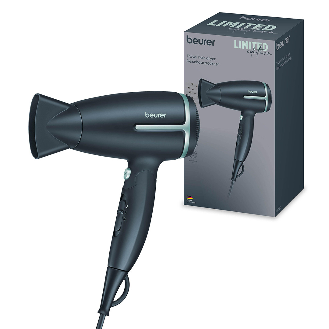 Beurer Limited Edition 2026, 1600 W, dark blue - Travel hair dryer