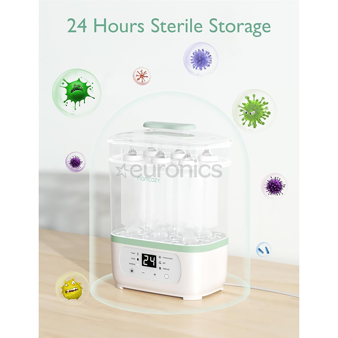Momcozy, 8-ühes - Lutipudelite auruga steriliseerija