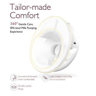 Momcozy M5 Wearable, kahepoolne, valge - Rinnapump