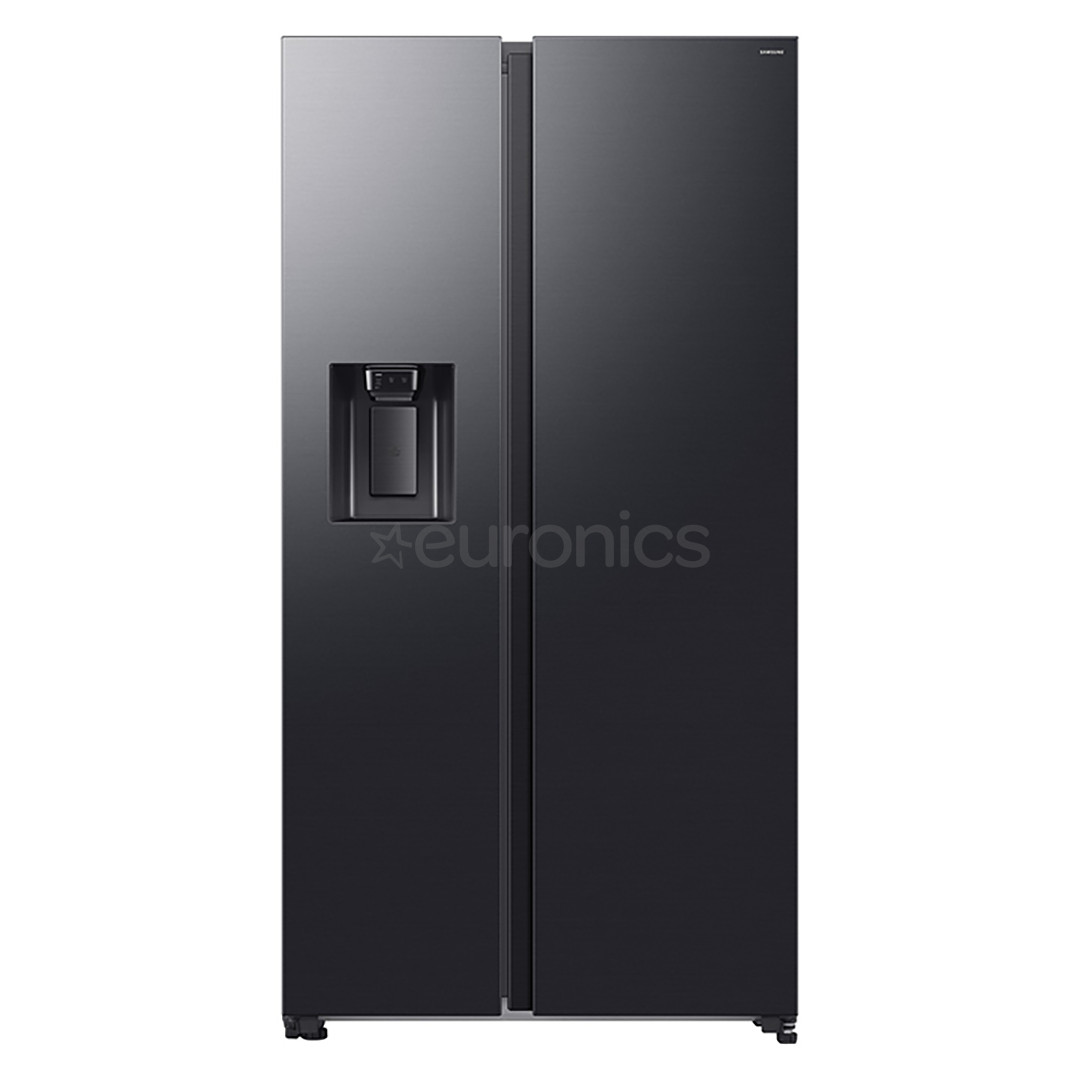 Samsung Bespoke AI, NoFrost, 640 L, height 179 cm, black - SBS-refrigerator RS70F64KDFEO