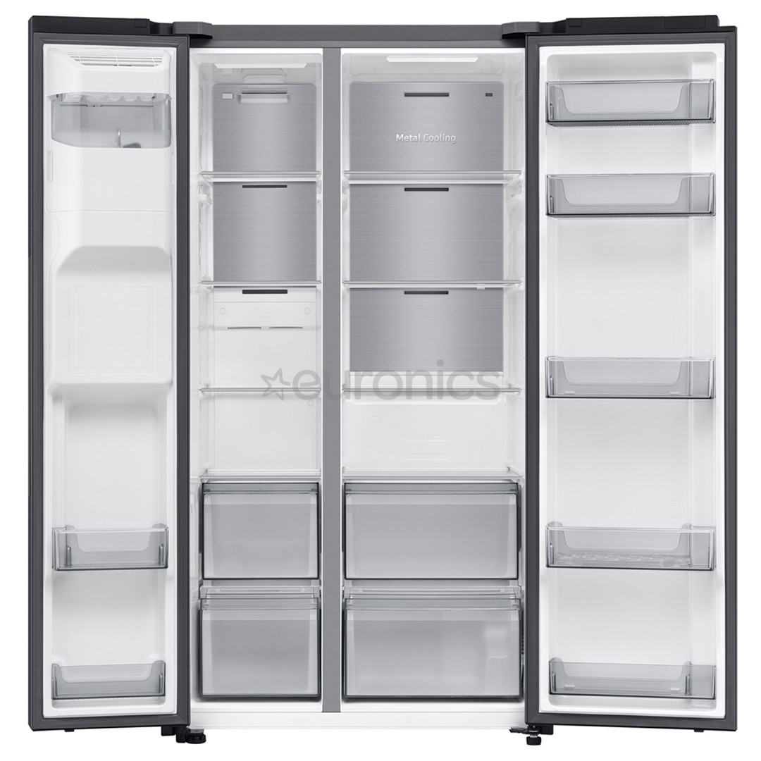 Samsung Bespoke AI, NoFrost, 640 L, kõrgus 179 cm, must - SBS-külmik