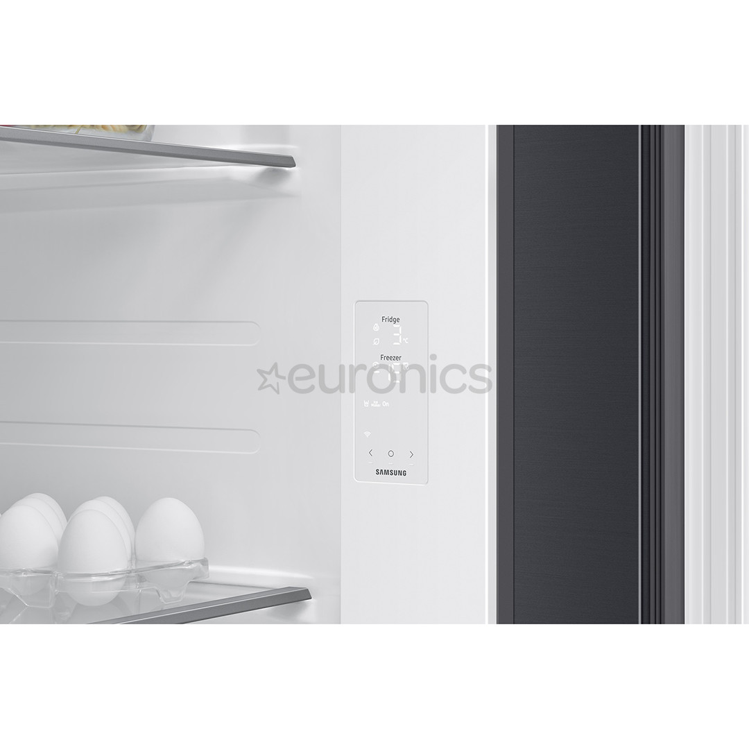 Samsung Bespoke AI, NoFrost, 640 L, kõrgus 179 cm, must - SBS-külmik