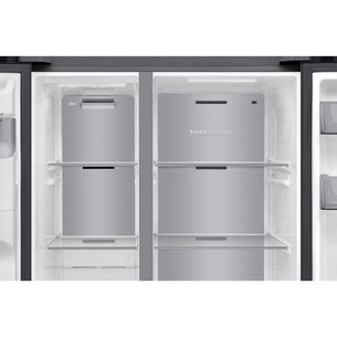 Samsung Bespoke AI, NoFrost, 640 L, kõrgus 179 cm, must - SBS-külmik
