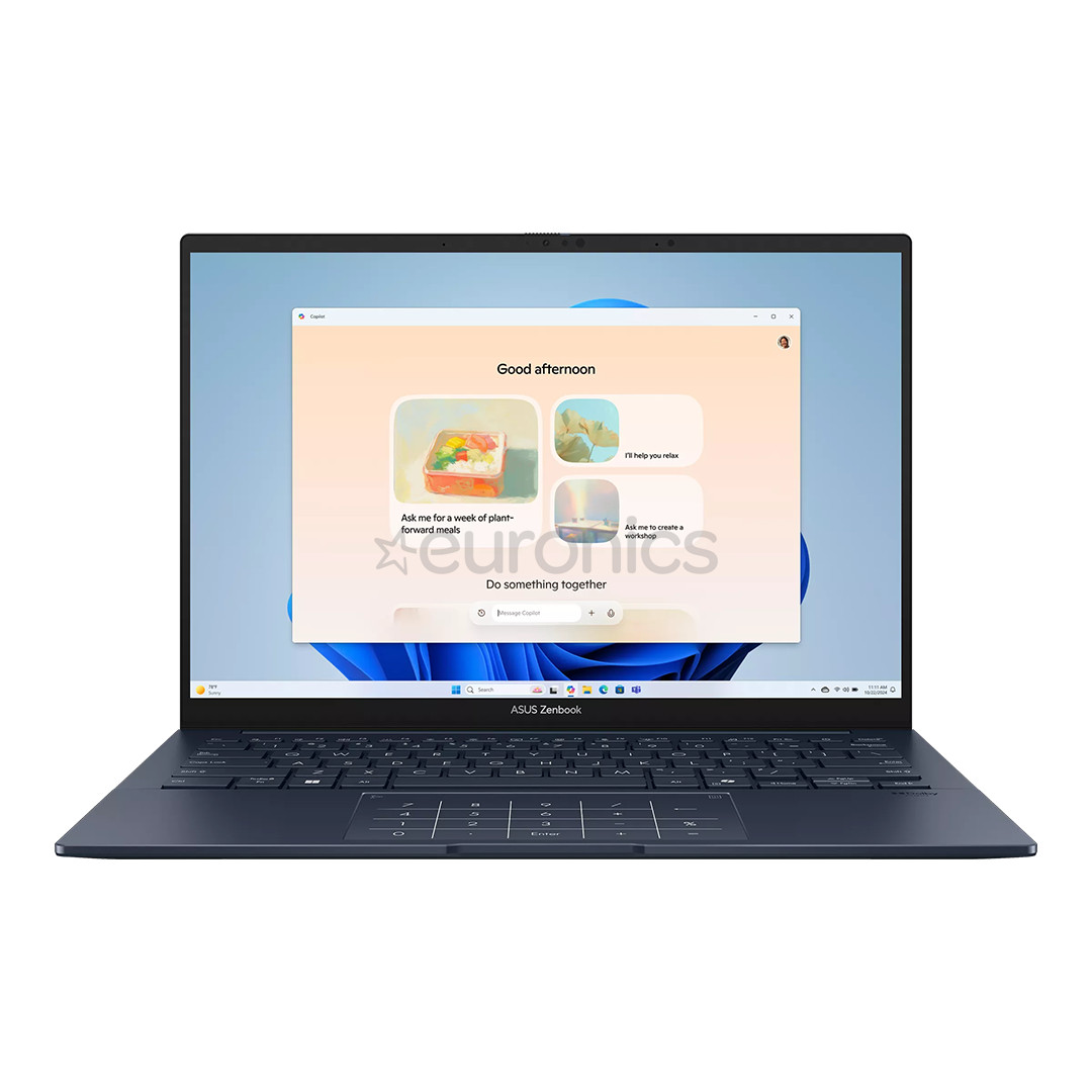 Asus Zenbook 14 UX3405, 14'', 3K, OLED, 120 Hz, Ultra 7, 32 GB, 1 TB, ENG, ponder blue - Notebook UX3405CA-SU1294W