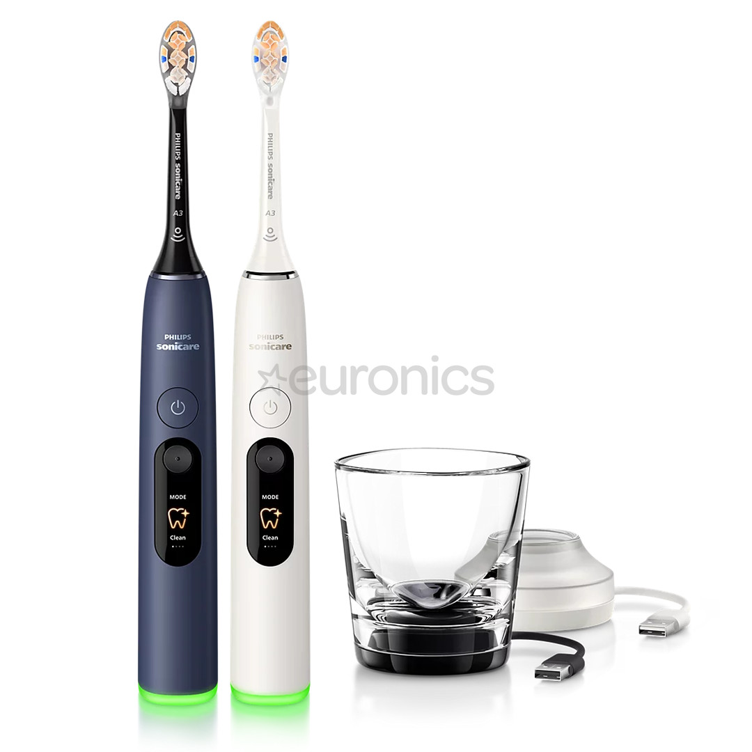 Philips Sonicare DiamondClean 8500, valge/tumesinine - Elektriliste hambaharjade komplekt