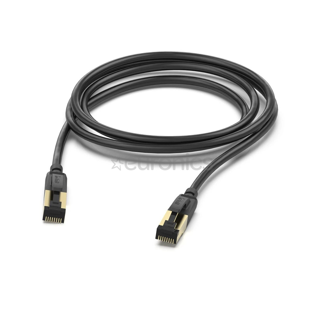 Hama Ethernet Cable, Cat 8, 3 m, black - Network cable