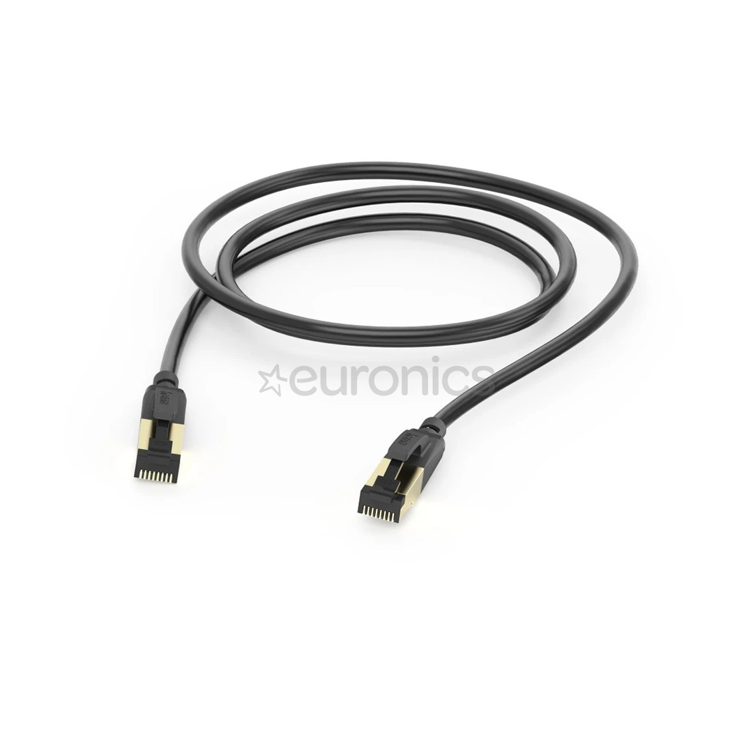 Hama Ethernet Cable, Cat 8, 1,5 m, black - Network cable