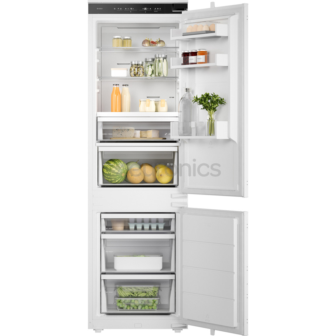 Asko, NoFrost, 242 L, height 178 cm - Built-in refrigerator