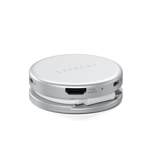 Satechi OntheGo 5-in-1 Multiport Adapter, hõbe - Adapter