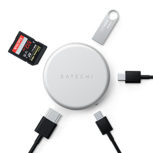 Satechi OntheGo 5-in-1 Multiport Adapter, hõbe - Adapter