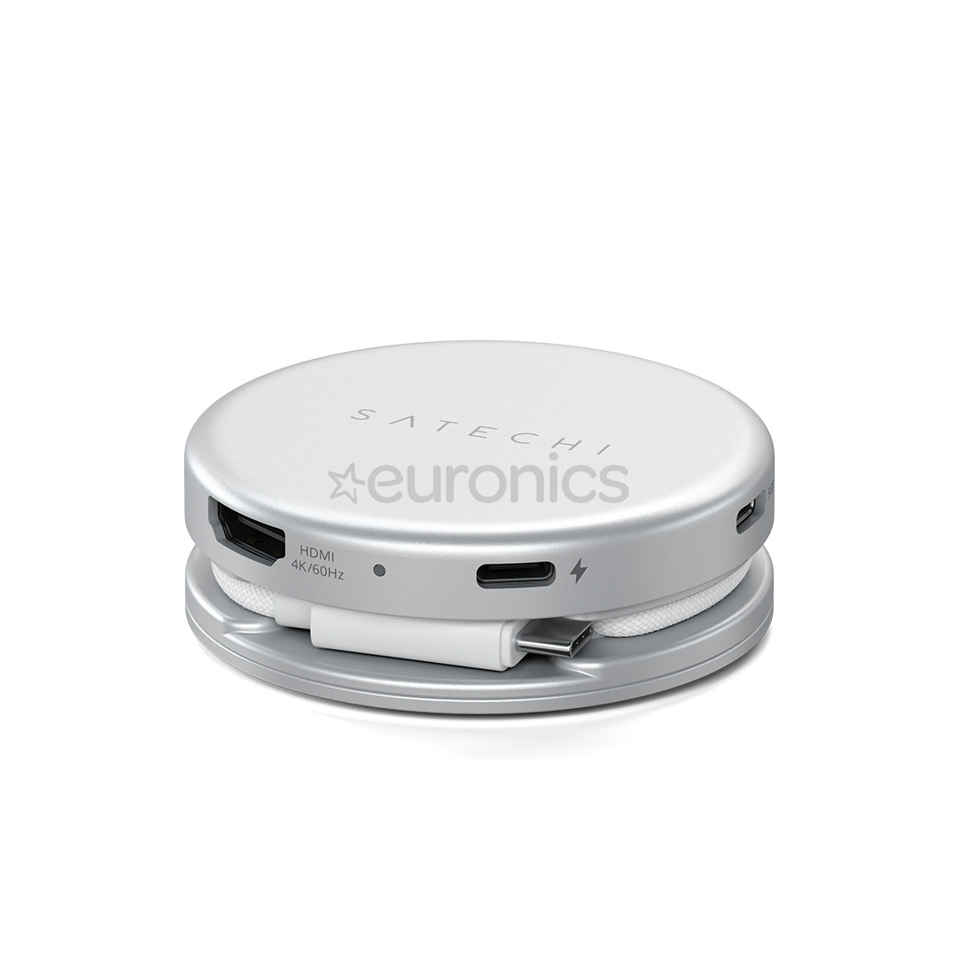 Satechi OntheGo 5-in-1 Multiport Adapter, hõbe - Adapter