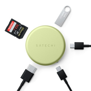 Satechi OntheGo 5-in-1 Multiport Adapter, kollane - Adapter