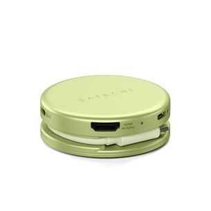 Satechi OntheGo 5-in-1 Multiport Adapter, kollane - Adapter