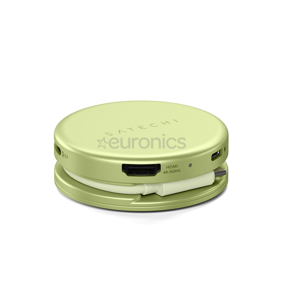 Satechi OntheGo 5-in-1 Multiport Adapter, kollane - Adapter