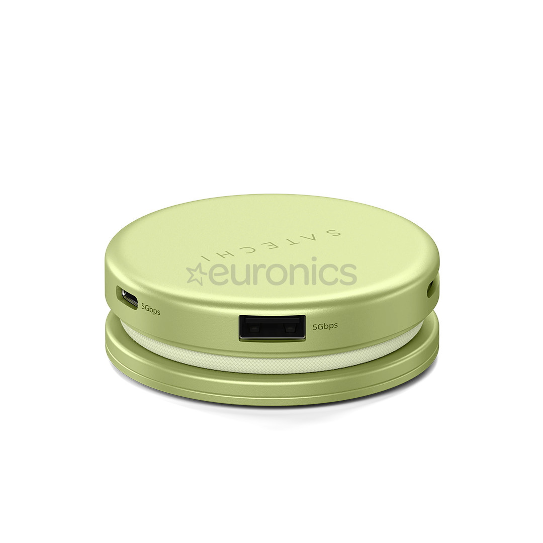 Satechi OntheGo 5-in-1 Multiport Adapter, kollane - Adapter