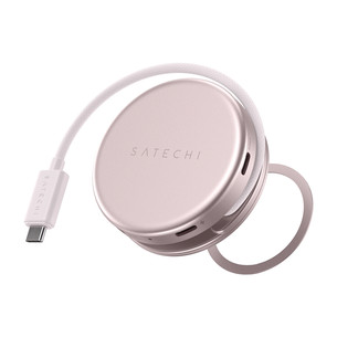 Satechi OntheGo 5-in-1 Multiport Adapter, roosa - Adapter