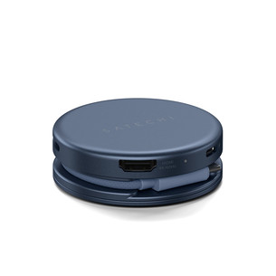 Satechi OntheGo 5-in-1 Multiport Adapter, tumesinine - Adapter