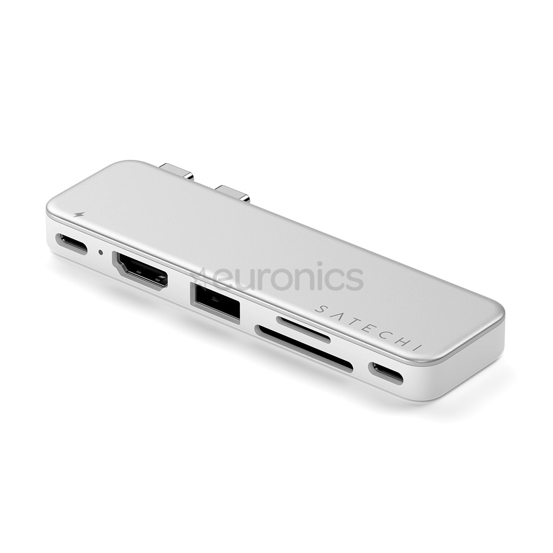 Satechi USB-C Snap Hub, MacBook Neo, hõbe - Adapter
