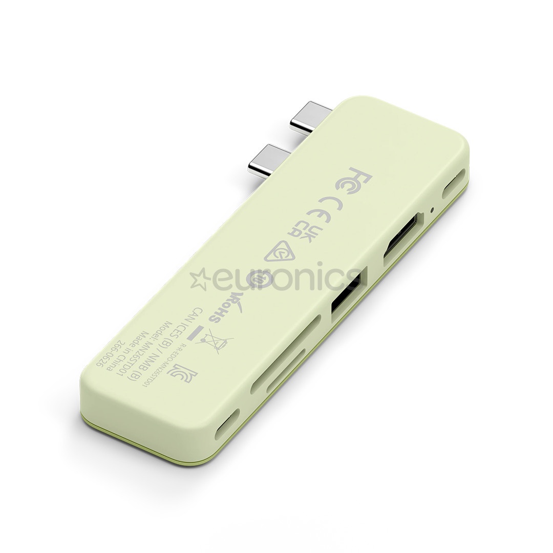 Satechi USB-C Snap Hub, MacBook Neo, kollane - Adapter