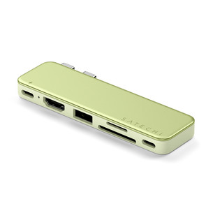 Satechi USB-C Snap Hub, MacBook Neo, kollane - Adapter ST-HUSNY