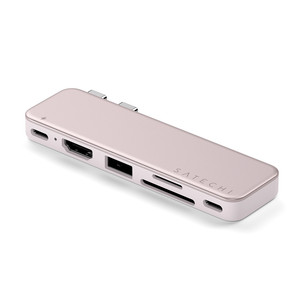 Satechi USB-C Snap Hub, MacBook Neo, roosa - Adapter ST-HUSNP