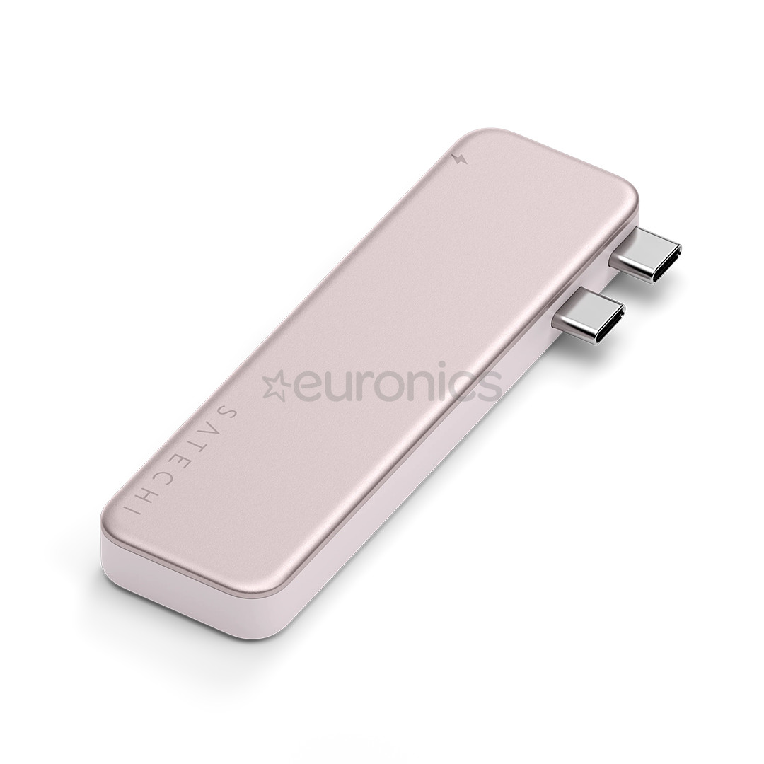 Satechi USB-C Snap Hub, MacBook Neo, roosa - Adapter
