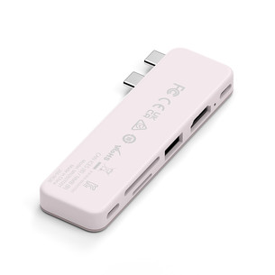 Satechi USB-C Snap Hub, MacBook Neo, roosa - Adapter