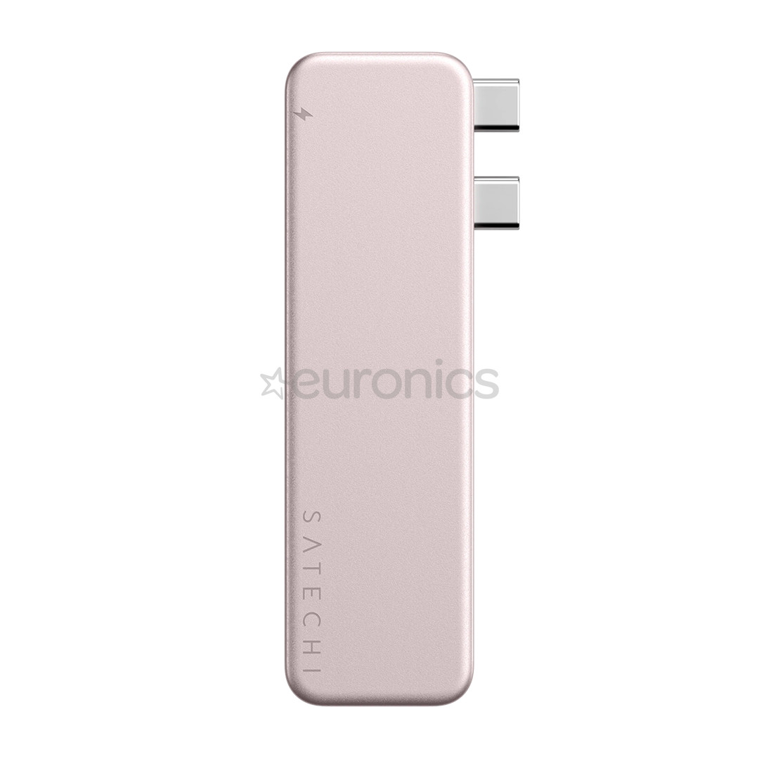 Satechi USB-C Snap Hub, MacBook Neo, roosa - Adapter