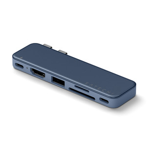 Satechi USB-C Snap Hub, MacBook Neo, tumesinine - Adapter ST-HUSNB