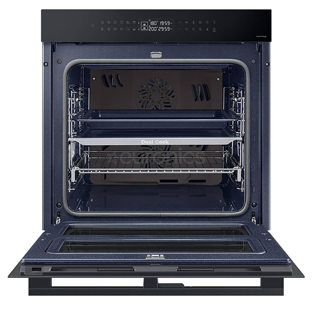 Samsung Dual Cook Flex, katalüütiline puhastus, 76 L, must - Integreeritav ahi