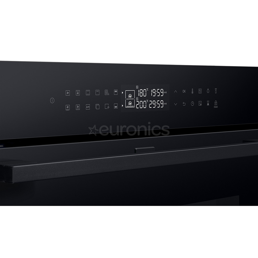 Samsung Dual Cook Flex, katalüütiline puhastus, 76 L, must - Integreeritav ahi