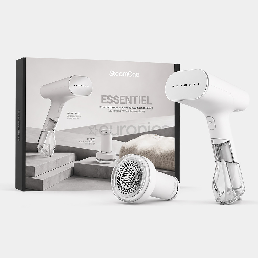 SteamOne Simon XL 2, 2000 W, valge - Käsi- aurukeskus + Topieemaldaja