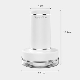 SteamOne Simon XL 2, 2000 W, valge - Käsi- aurukeskus + Topieemaldaja