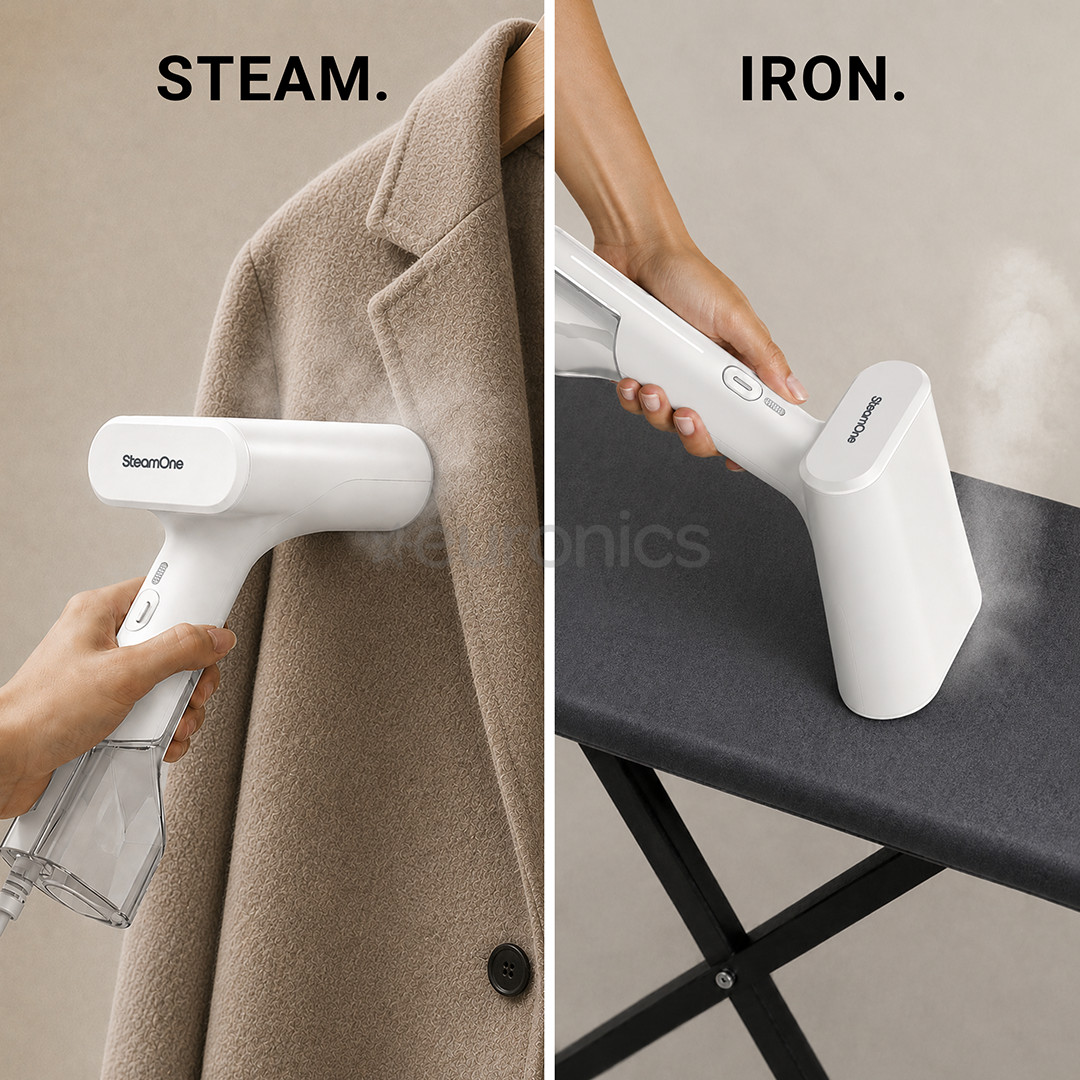 SteamOne Simon XL 2, 2000 W, valge - Käsi- aurukeskus + Topieemaldaja