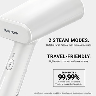 SteamOne Simon XL 2, 2000 W, valge - Käsi- aurukeskus + Topieemaldaja