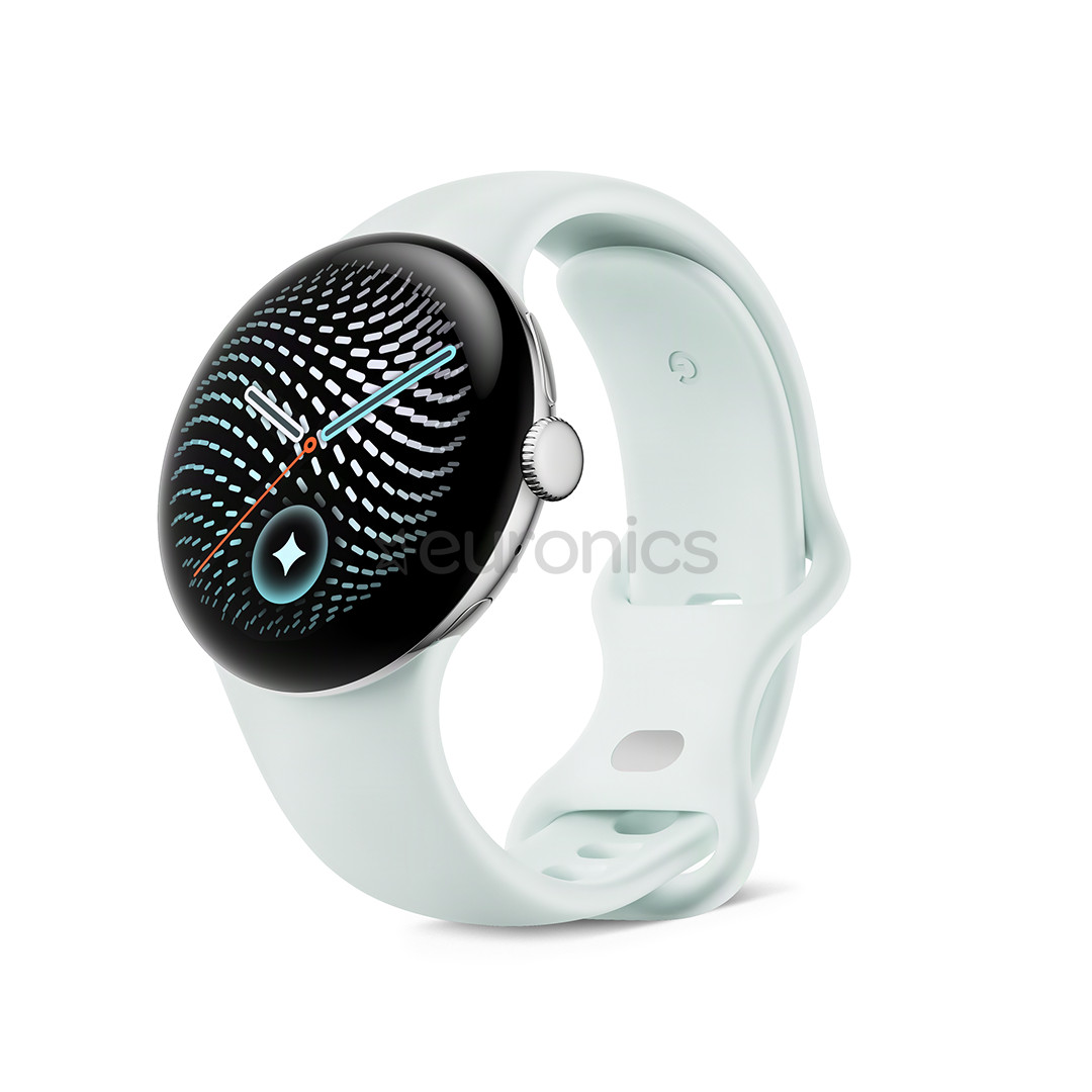 Google Pixel Watch 5, 41 mm, heleroheline/hõbedane - Nutikell