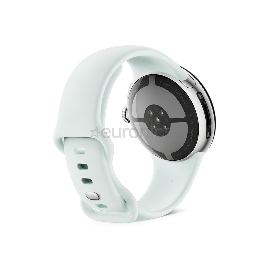 Google Pixel Watch 5, 41 mm, heleroheline/hõbedane - Nutikell