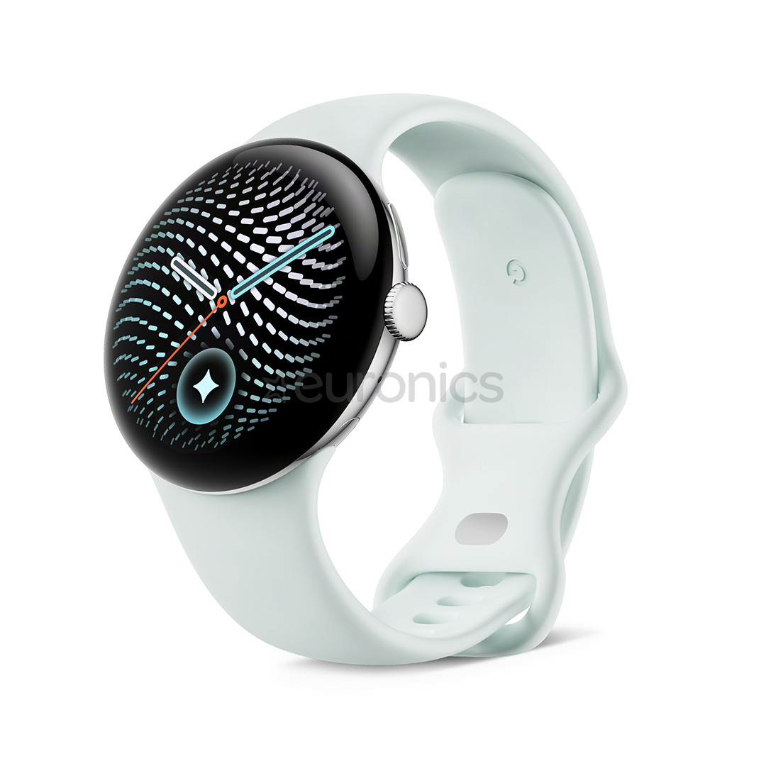 Google Pixel Watch 5, 45 mm, heleroheline/hõbedane - Nutikell