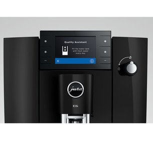 JURA E6 Piano Black (ED), must - Espressomasin