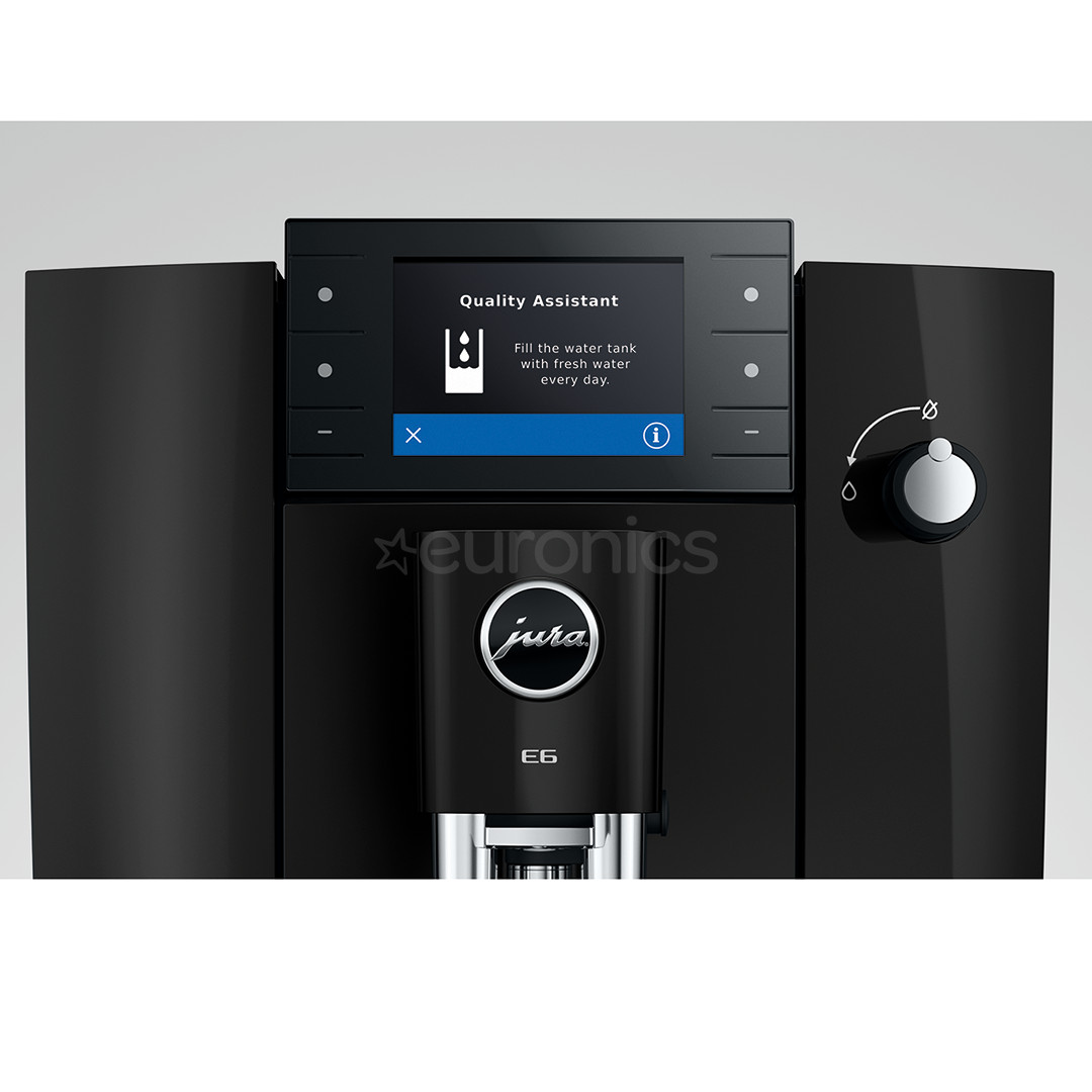 JURA E6 Piano Black (ED), must - Espressomasin
