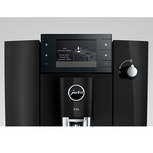 JURA E6 Piano Black (ED), must - Espressomasin