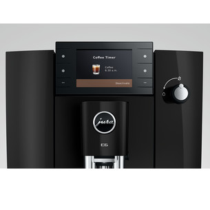 JURA E6 Piano Black (ED), must - Espressomasin