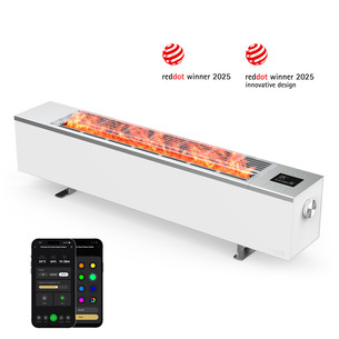 Aeno, 2000 W, white - Premium ECO Smart heater with real fire effect AFH0001S
