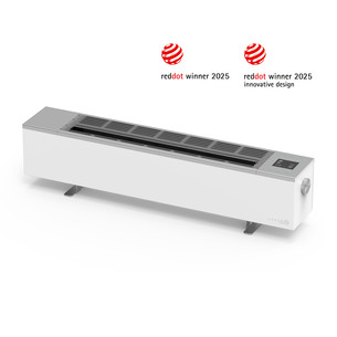 Aeno, 2000 W, white - Premium ECO Smart heater with real fire effect